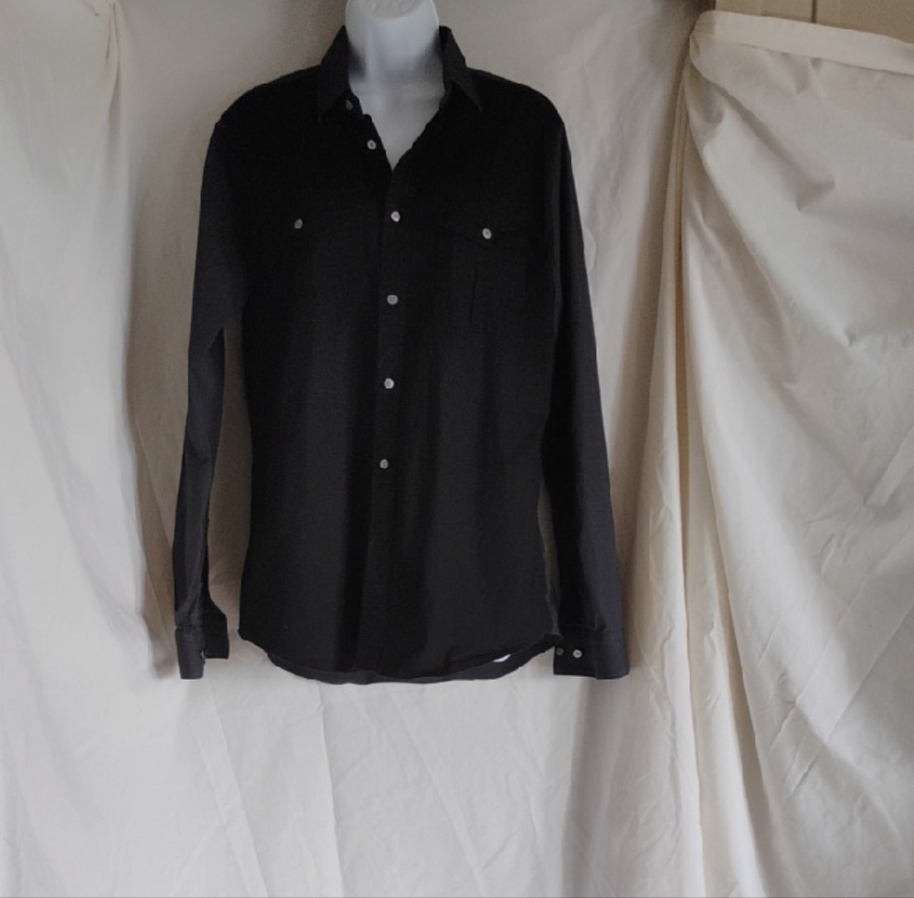 Express Men's Dark Casual Button-Down Shirt
